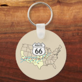 Route 66 sleutelhanger (Voorkant)
