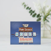 Route 66 Soldier Motel Briefkaart Pony (Staand voorkant)