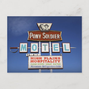 Route 66 Soldier Motel Briefkaart Pony