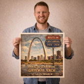 Route 66 St Louis Gateway Arch Poster