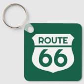 Route 66 staat snelweg teken aangepaste logo metal sleutelhanger (Voorkant)