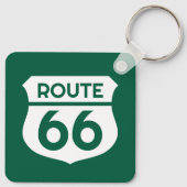 Route 66 staat snelweg teken aangepaste logo metal sleutelhanger (Achterkant)