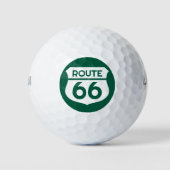 Route 66 staat snelweg teken aangepaste logo Wilso Golfballen (Voorkant)