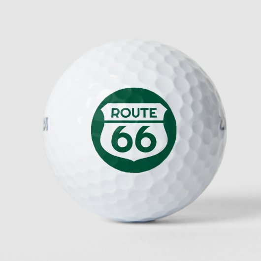 Route 66 staat snelweg teken aangepaste logo Wilso Golfballen (Voorkant)