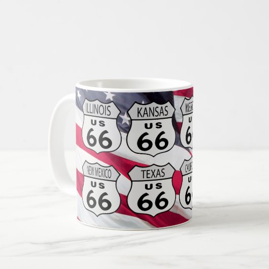 Route 66 Staten Koffiemok (Voorkant links)