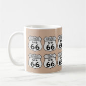 Route 66 Staten met uw kleur. Koffiemok (Links)