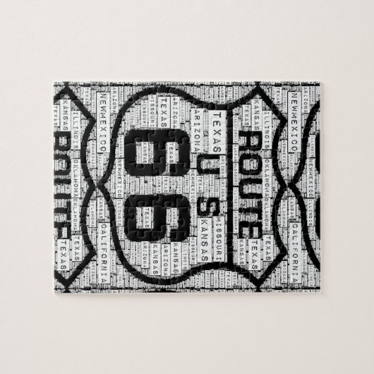 Route 66 States Puzzle Legpuzzel (Horizontaal)