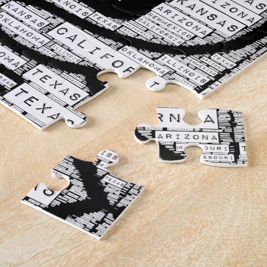 Route 66 States Puzzle Legpuzzel (Zijkant)