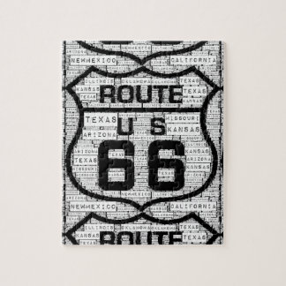 Route 66 States Puzzle Legpuzzel