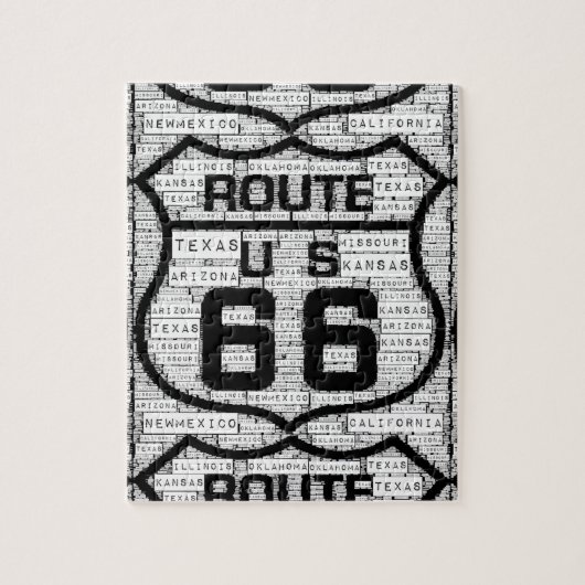 Route 66 States Puzzle Legpuzzel (Verticaal)