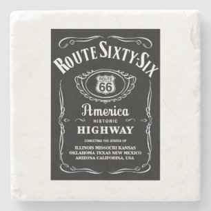 Route 66 stenen onderzetter