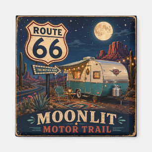 Route 66 Sterrennacht Reizen Essentieel Cadeau Magneet