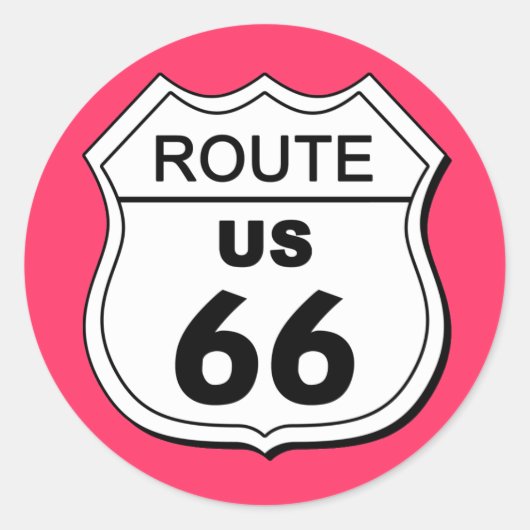 Route 66 Sticker (Voorkant)