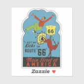 Route 66 Sticker Stijlreizen (Vel)