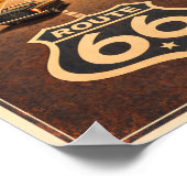 Route 66 Stop Om Eten Litho Poster (Hoek)
