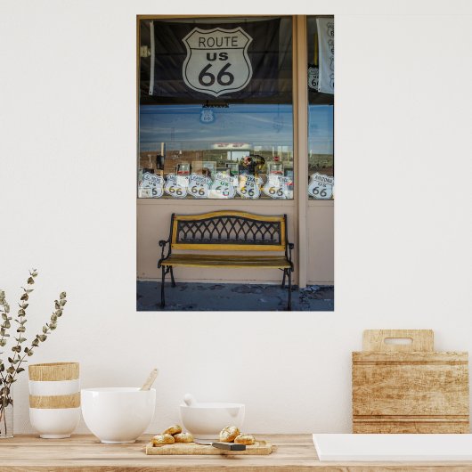 Route 66 Storefront Poster (Keuken)