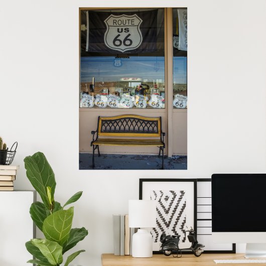 Route 66 Storefront Poster (Thuiskantoor)