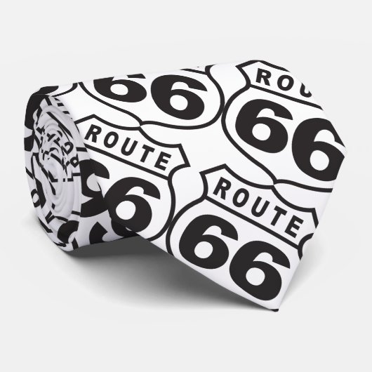 Route 66 stropdas (Opgerold)