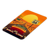 Route 66  Sunset Highway met Auto Magneet (Linkerzijde)