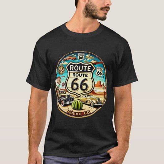 Route 66 t-shirt (Voorkant)