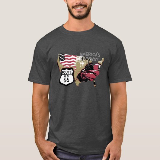  Route 66 T-shirt (Voorkant)