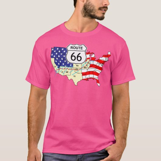Route 66 t-shirt (Voorkant)