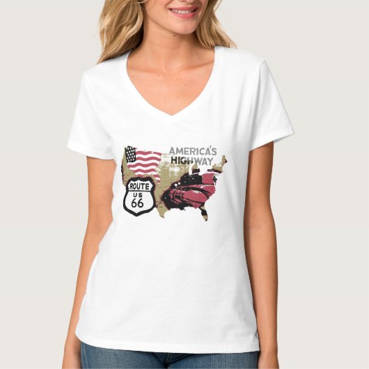 Route 66 T-shirt (Voorkant)