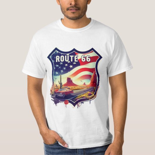 route 66 t-shirt (Voorkant)