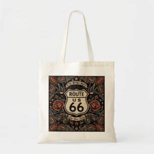 Route 66 Tattoo Road Trip Stijl Tote Bag