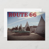 Route 66  TeePee Motel TRAVEL Briefkaart (Voorkant / Achterkant)