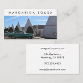 Route 66 TeePee  Retro Toerisme met foto's Visitekaartje (Voorkant / Achterkant)