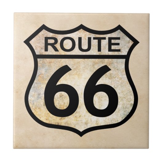 Route 66 tegeltje (Voorkant)