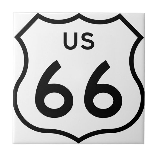 Route 66 tegeltje (Voorkant)