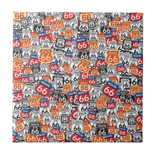 Route 66 tegeltje (Voorkant)