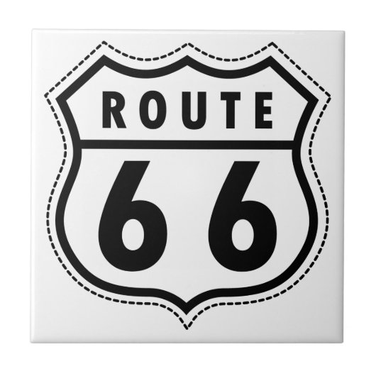 Route 66 tegeltje (Voorkant)
