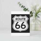 Route 66-teken briefkaart (Staand voorkant)