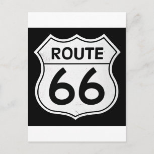 Route 66-teken briefkaart