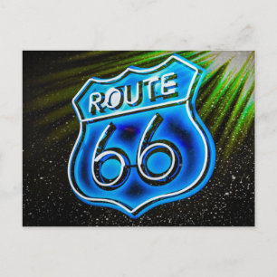 Route 66-teken briefkaart