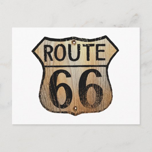 Route 66 Teken - de Veelvoudige Producten Briefkaart (Voorkant)
