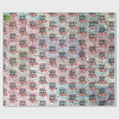 Route 66 teken en 1960 Corvette Cadeaupapier (Vlak)