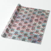 Route 66 teken en 1960 Corvette Cadeaupapier (Uitgerold)