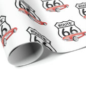 Route 66 teken en 1960 Corvette Cadeaupapier (Rol Hoek)