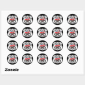 Route 66 teken geschenken ronde sticker (Vel)