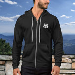 Route 66 Teken of Afbeelding van de Douane Hoodie<br><div class="desc">Upload een foto of een logo, en je kunt gemakkelijk je persoonlijke hoed creëer. U kunt dit ONTWERP overdragen op andere Zazzle producten en het aanpassen om de meeste Zazzle punten te passen. U kunt ook op de knop AANPASSEN klikken om details toe te voegen, te verwijderen of te wijzigen,...</div>