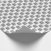 Route 66 Teken op wit Cadeaupapier (Hoek)