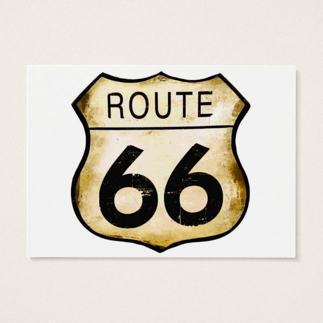  Route 66 Teken Visitekaartjes (Achterkant)