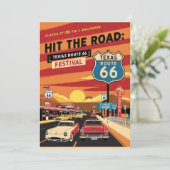 Route 66 Texaans Briefkaart (Staand voorkant)