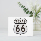 Route 66 Texas Briefkaart (Staand voorkant)
