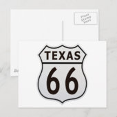 Route 66 Texas Briefkaart (Voorkant / Achterkant)
