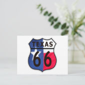 Route 66 Texas Color Briefkaart (Staand voorkant)